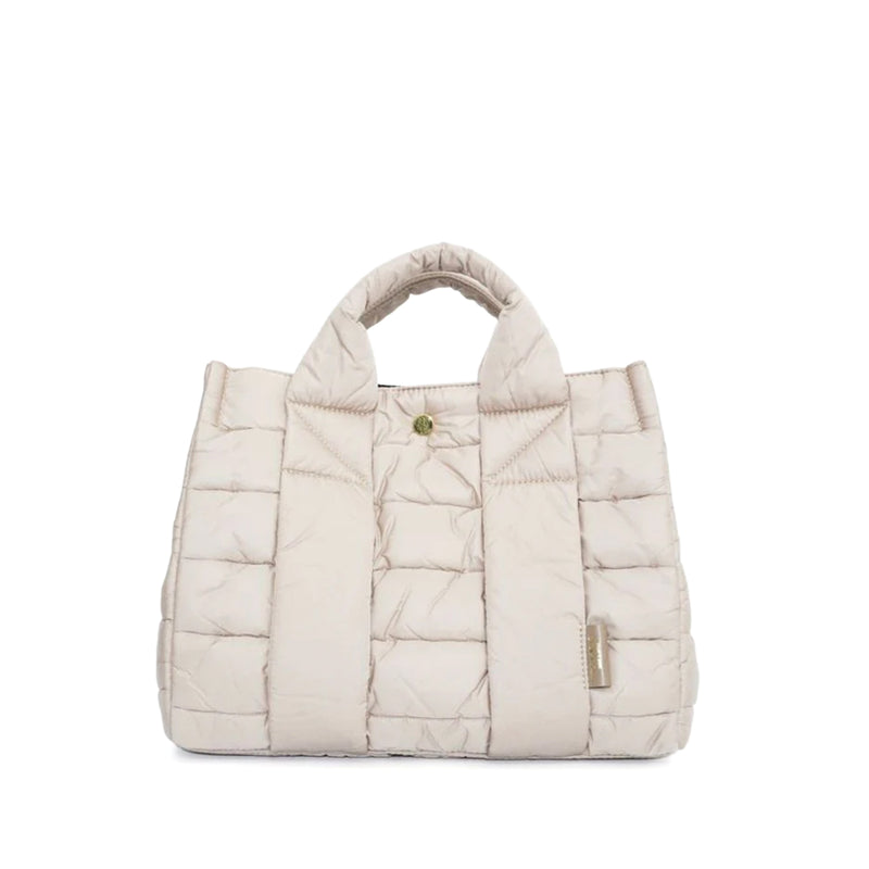 GINO Puff QUILT Tote M Grege