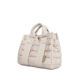 GINO Puff QUILT Tote M Grege