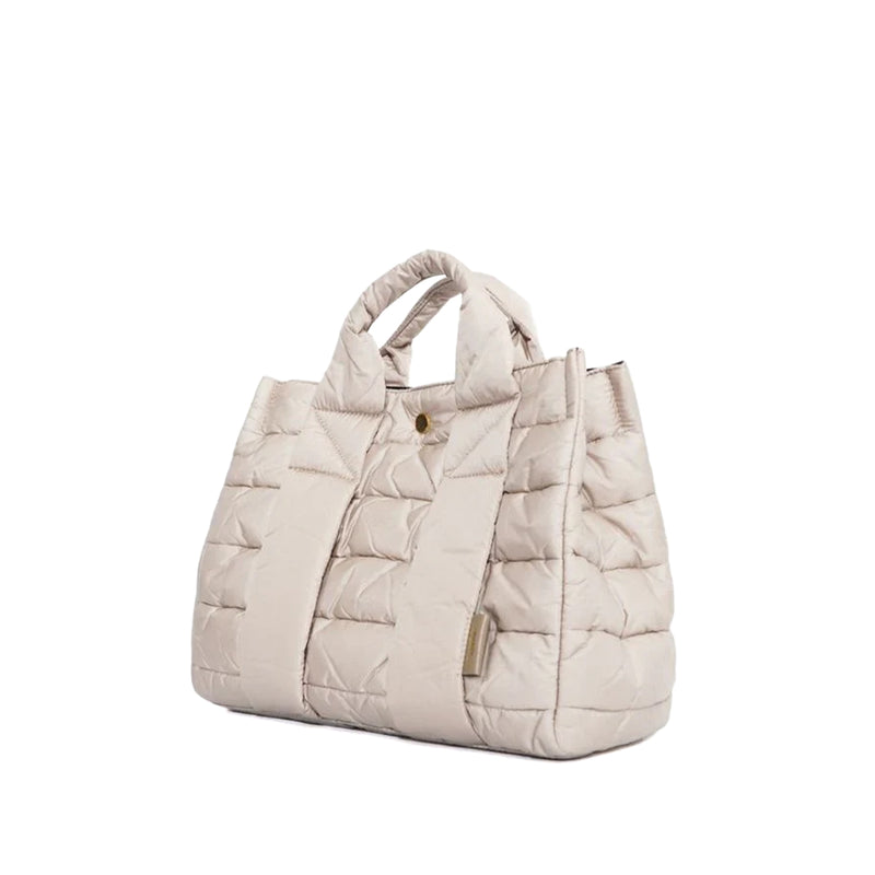GINO Puff QUILT Tote M Grege