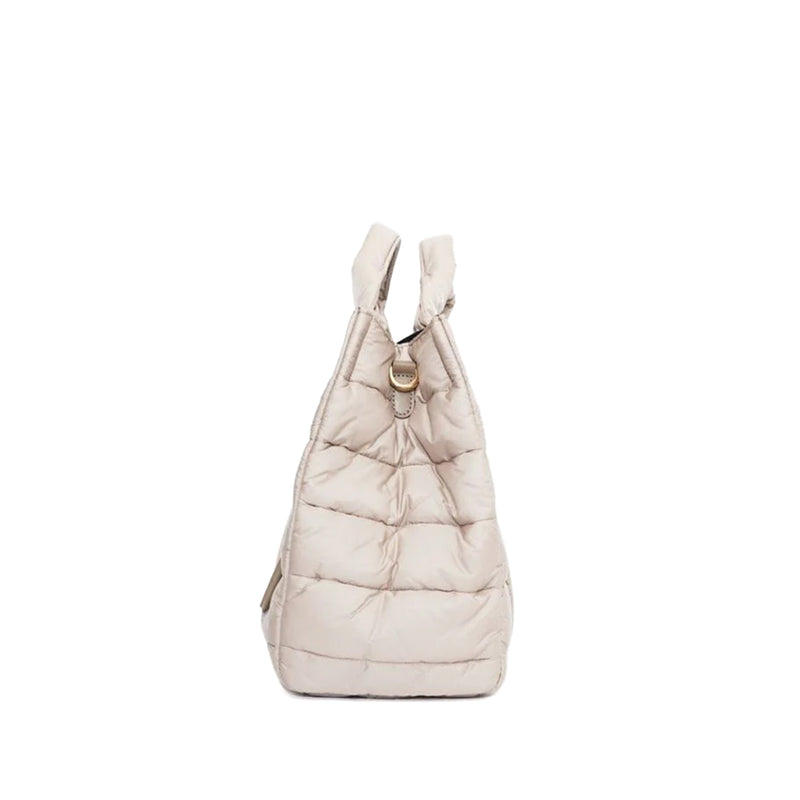 GINO Puff QUILT Tote M Grege