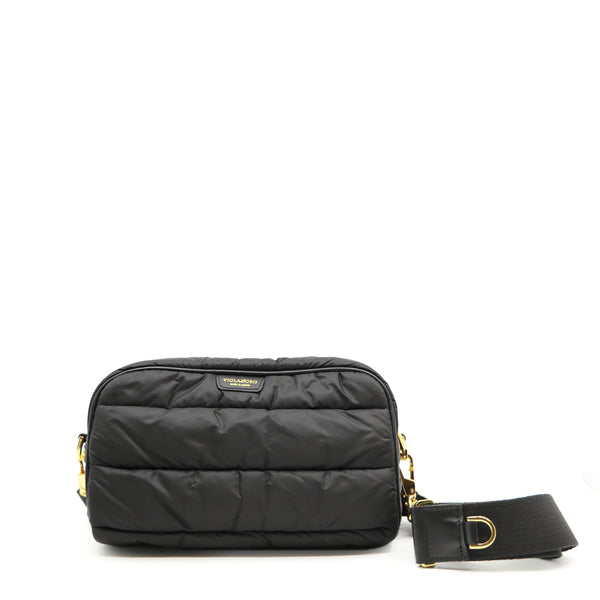 Gino Square Puff Shoulder Black