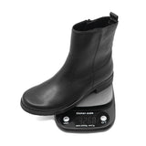 GRETA Black Soft Walking Leather Boots
