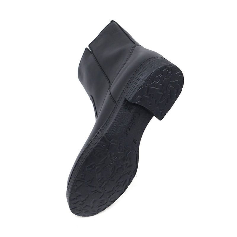 GRETA Black Soft Walking Leather Boots