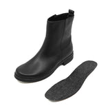 GRETA Black Soft Walking Leather Boots