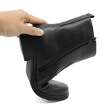 GRETA Black Soft Walking Leather Boots