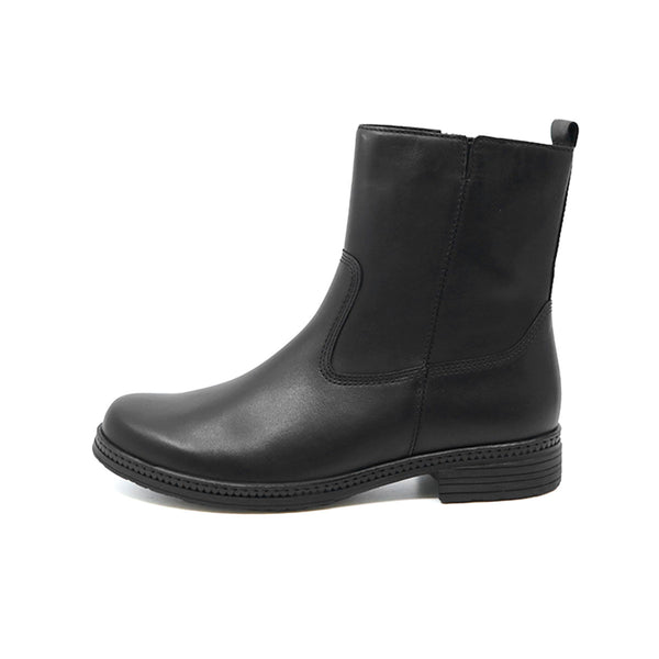 GRETA Black Soft Walking Leather Boots