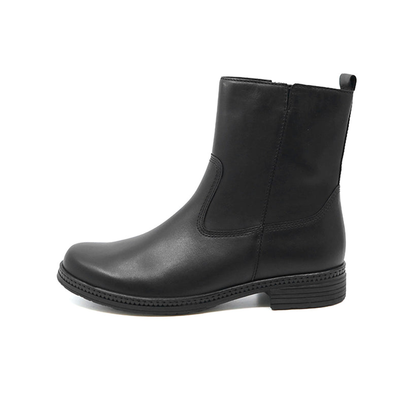 GRETA Black Soft Walking Leather Boots