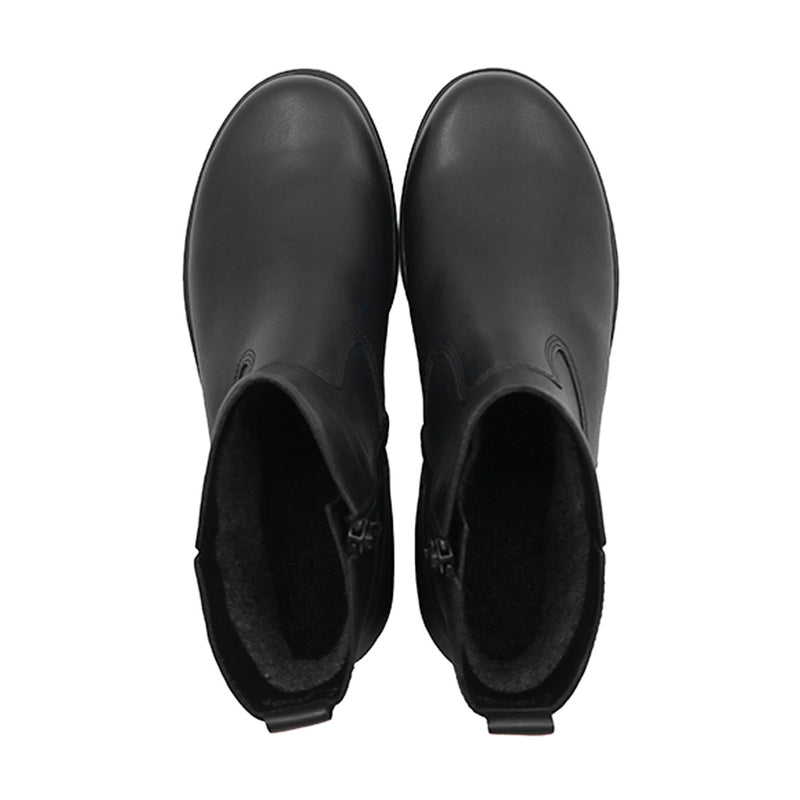 GRETA Black Soft Walking Leather Boots