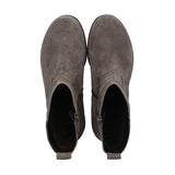 GRETA Taupe Grey Soft Walking Leather Boots