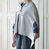 Kinomi Grey Multi Way Wool Poncho