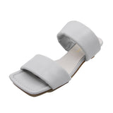 Hano Light Grey Extra Soft Mule Sandals