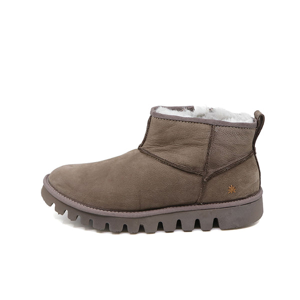 HIELA Taupe Soft Warm Leather Boots