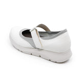 Himari White Soft Walking Sneaker Strap Flats