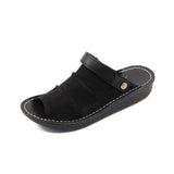 IKKYU Sesame Black Real Support Sandals