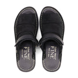 IKKYU Sesame Black Real Support Sandals