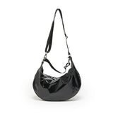 CHARLIE 2 WAYS EXTRA LIGHT HALF-MOON BAG Black
