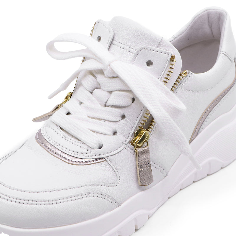 Jana White Combi Ultra Light Soft Walking Sneakers