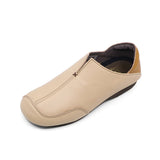 JAY2 Beige Combi Soft Walking Slip-Ons