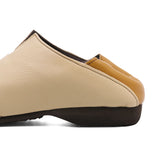 JAY2 Beige Combi Soft Walking Slip-Ons