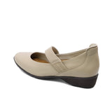 KAKO Sand Beige Ultra Light Leather Strap Flats