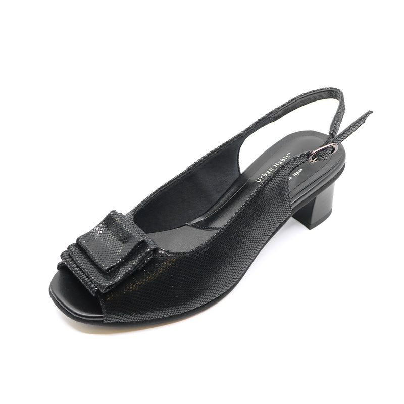 Kanaka Black Extra soft Slingbacks