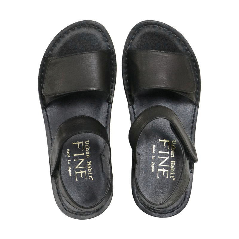 Karu Black Real Support Sandals