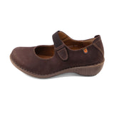KIKA STRAP Coffee Brown Mary Jane Wedges
