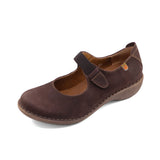 KIKA STRAP Coffee Brown Mary Jane Wedges
