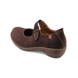 KIKA STRAP Coffee Brown Mary Jane Wedges