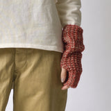 Ko-te Indigo Fluffy Wool Mix Arm Warmer