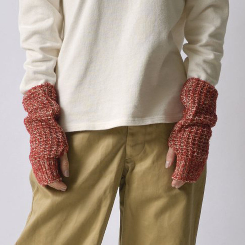 Ko-te Indigo Fluffy Wool Mix Arm Warmer
