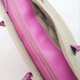 KOMBU Ultra light Tote Beige x Pink