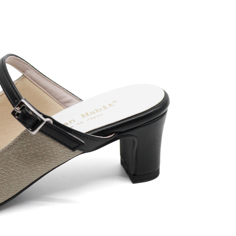 KOMI Ivory Stripe Soft Mules
