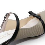 KOMI Ivory Stripe Soft Mules