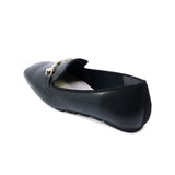 KOSAME Black Driving Sole Rain Loafers