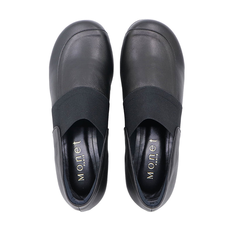 KUROMU Black Soft Walking Slip-Ons