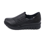 KURUMI Black Anti-Slip Soft Walking Slip-Ons