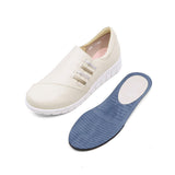 KURUMI Ivory Anti-Slip Soft Walking Slip-Ons