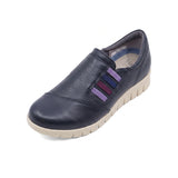 KURUMI Navy Anti-Slip Soft Walking Slip-Ons