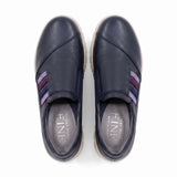 KURUMI Navy Anti-Slip Soft Walking Slip-Ons