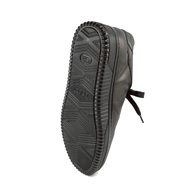 LISE Black Soft Walking Leather Sneakers