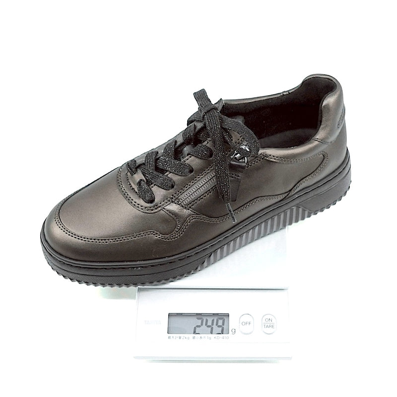 LISE Black Soft Walking Leather Sneakers