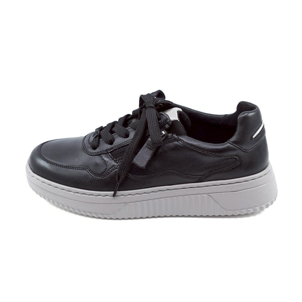 Lise Black Soft Walking Leather Sneakers
