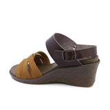 Loren2 Camel 2 Ways Soft Wedge Sandals