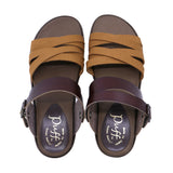 Loren2 Camel 2 Ways Soft Wedge Sandals