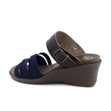 Loren2 Navy 2 Ways Soft Wedge Sandals