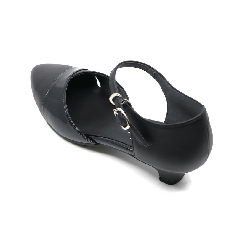 MARIN2 Black Balanced Heel Pumps