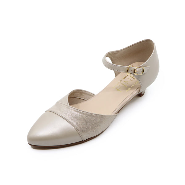 MARIN2 Light Grey Balanced Heel Pumps