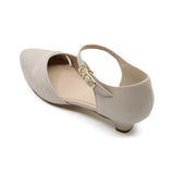 MARIN2 Light Grey Balanced Heel Pumps