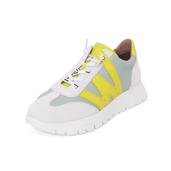 Martha Aqua White WondersFLY Supported Sneakers